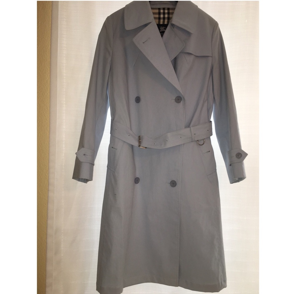 Pale Slate Burberry Trench Coat